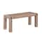 Alaterre Furniture Woodstock Acacia Wood with Metal Inset 40" Bench, Brushed Driftwood ANWO0326 - alternate 1